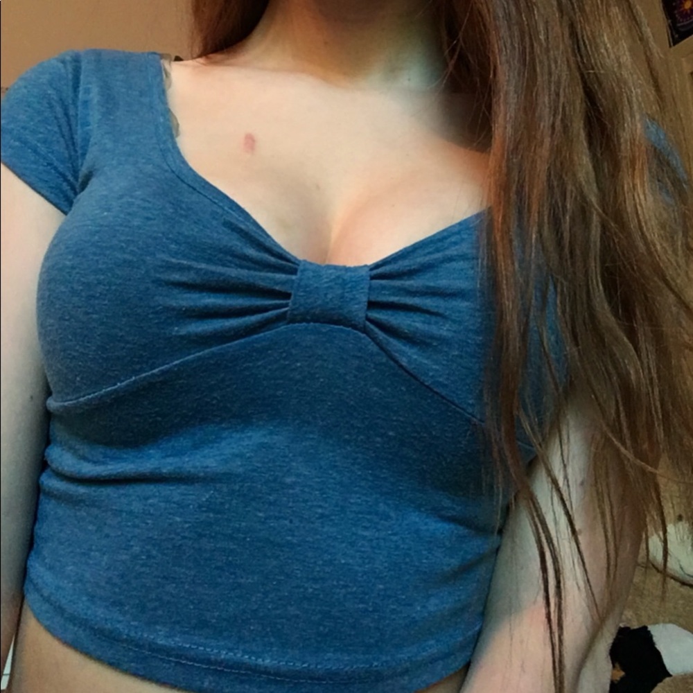Diva Appared Blue Crop Top